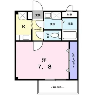 メゾン・プラティーク【0208号室】の間取り