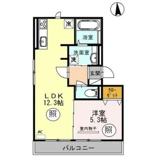 ピュア・グレース【2階】の間取り