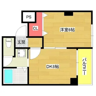 アークパル城月【3階】の間取り