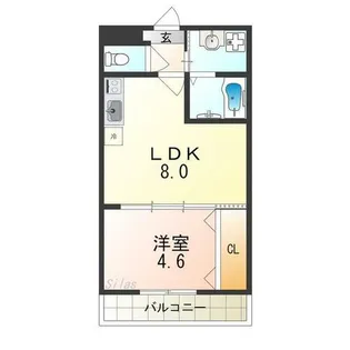 モンサント田中町【2階】の間取り