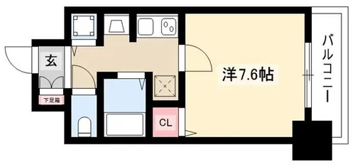プレサンス名古屋STATIONアライブ【4階】の間取り
