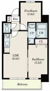 S-FORT福島LaLuna【4階】の間取り