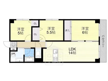 サワン東太田【2階】の間取り