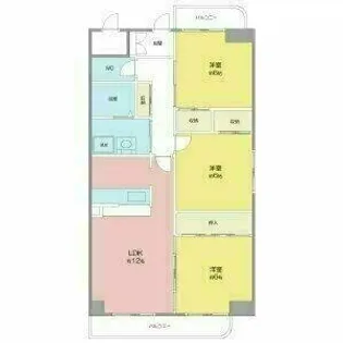 パークサイド雁宿2号館【3階】の間取り