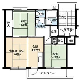 UR岩成台【0290304号室】の間取り