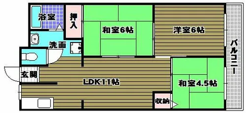 第2ホープハイツ【3階】の間取り