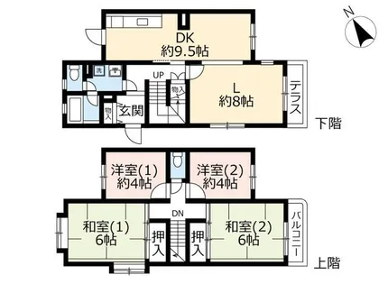 UR藤沢台第五【0000253号室】の間取り