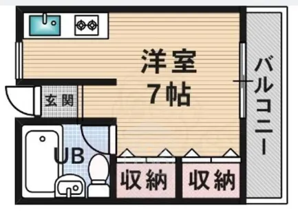 1Rの間取り画像