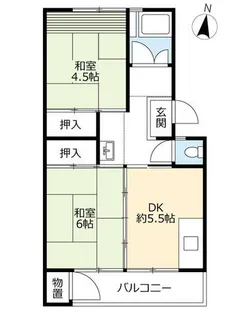 UR志徳【0200408号室】の間取り