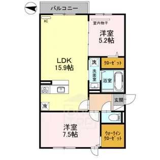セジュール春日【2階】の間取り