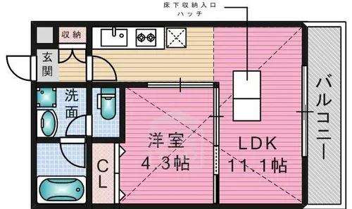 メゾン・プレジール【3階】の間取り