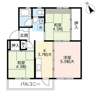 UR徳力【0840501号室】の間取り