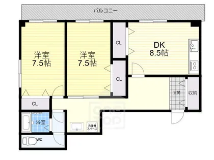 第三山中ビル【2階】の間取り
