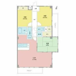 シーズンコート泰明町【3階】の間取り