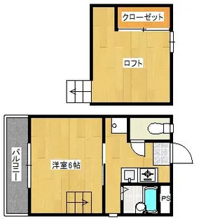 パピヨン2【101号室】の間取り