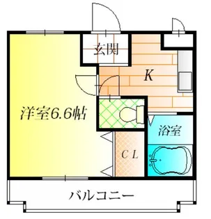 大阪府羽曳野市古市2丁目【アパート】の間取り