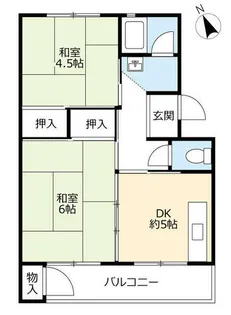 UR朝倉【0310502号室】の間取り