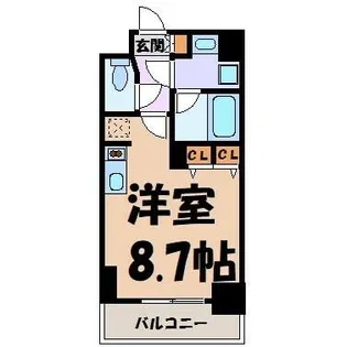 APEX名古屋栄 Premier Life【7階】の間取り
