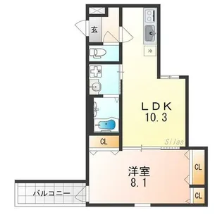 フジパレス リブロン【3階】の間取り