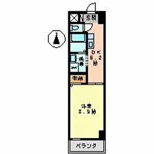 愛知県名古屋市中川区福住町【マンション】の間取り