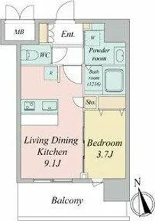 スプランディッド大須門前町【2階】の間取り