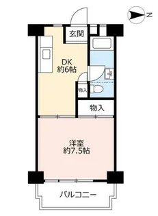 UR中丸【0010307号室】の間取り