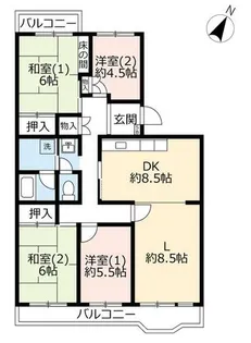 UR藤沢台第三【3150406号室】の間取り