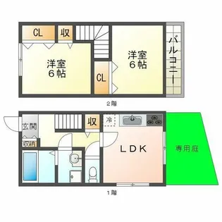 KARIN妙法寺【1階】の間取り