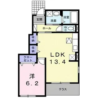 メゾン プリムヴェール【1階】の間取り