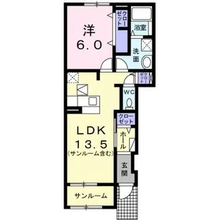 アルドーレA【0102号室】の間取り