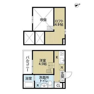 Tom’s Tenement 3【2階】の間取り