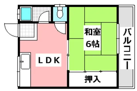 椿ハイツ【2階】の間取り