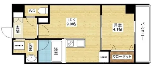 グランディア大阪ノース【2階】の間取り