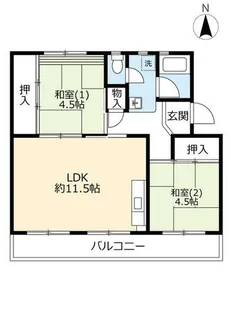 UR箕面粟生第三【0130403号室】の間取り