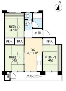 UR東豊中第二【1420502号室】の間取り