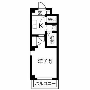 クレアールかがみ【201号室】の間取り