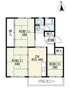 UR桜丘【0180401号室】の間取り