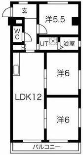 グリーンサイドヨシタカB【3階】の間取り