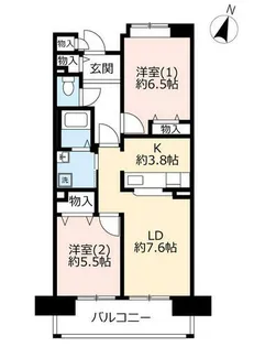 URアミティ中宮北町【0050904号室】の間取り