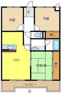シャンポール葵【2階】の間取り