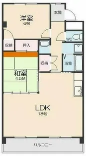 ヒルハイツ桃山【3階】の間取り