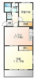 晴真マンション【3階】の間取り