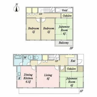 愛知県名古屋市名東区高針原1丁目【一戸建】の間取り