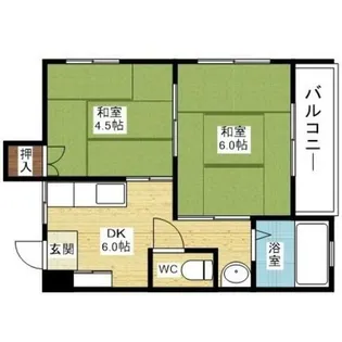 東明マンション【5階】の間取り