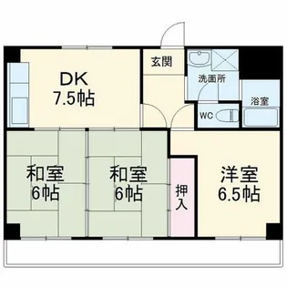 京都府京都市右京区西京極畔勝町【マンション】の間取り