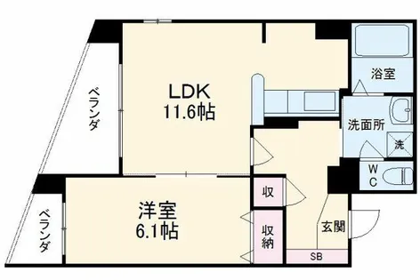 ライジングコート京都西院フロンティア【7階】の間取り