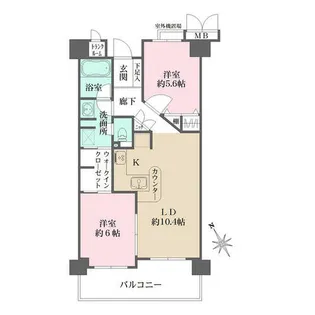 レピア出来島【403号室】の間取り
