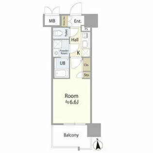 エスリード葵 広小路通【4階】の間取り