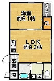 CASA VANQUISH 上井沢【201号室】の間取り