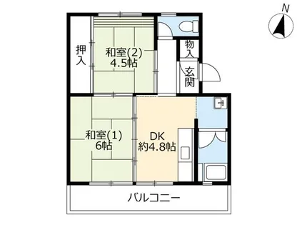 UR寝屋川【C020203号室】の間取り